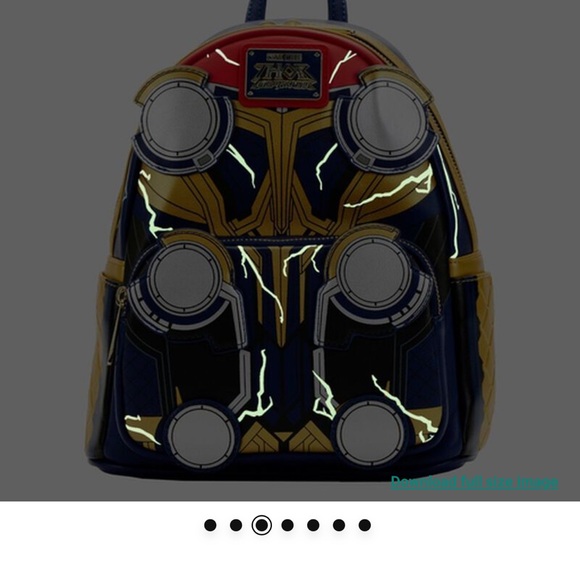 Loungefly Thor Mini Backpack - Picture 7 of 8